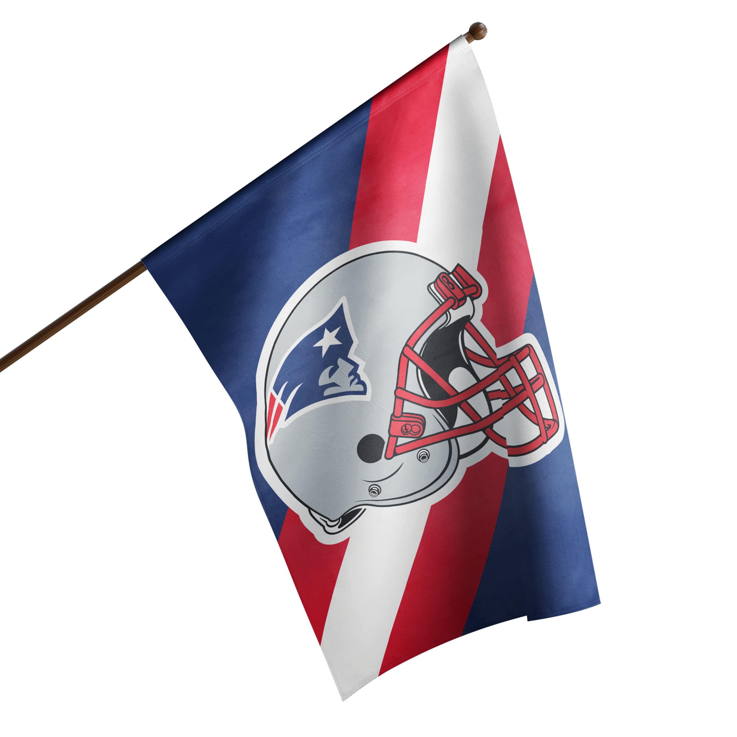 Foco New England Patriots Nfl Helmet Vertical Flag