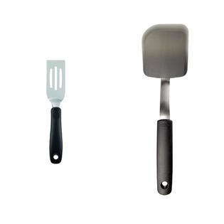 OXO Good Grips Stainless Steel Cut and Serve Turner & Good Grips Silicone  Cookie Spatula