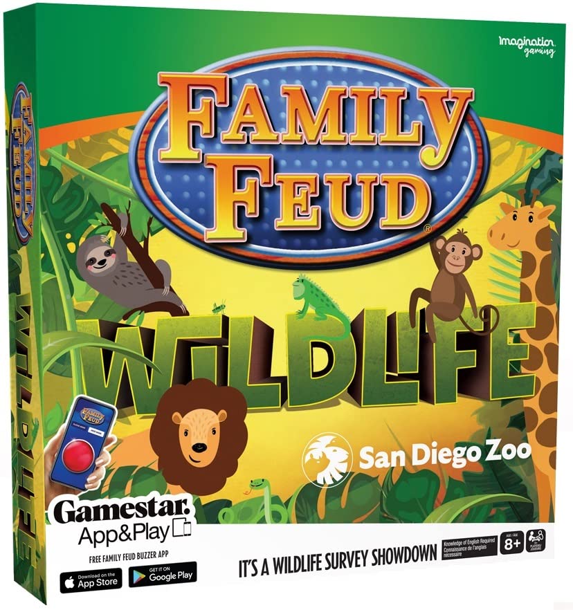 Imagination Gaming Family Feud Wildlife San Diego Zoo Edition Game, Sd