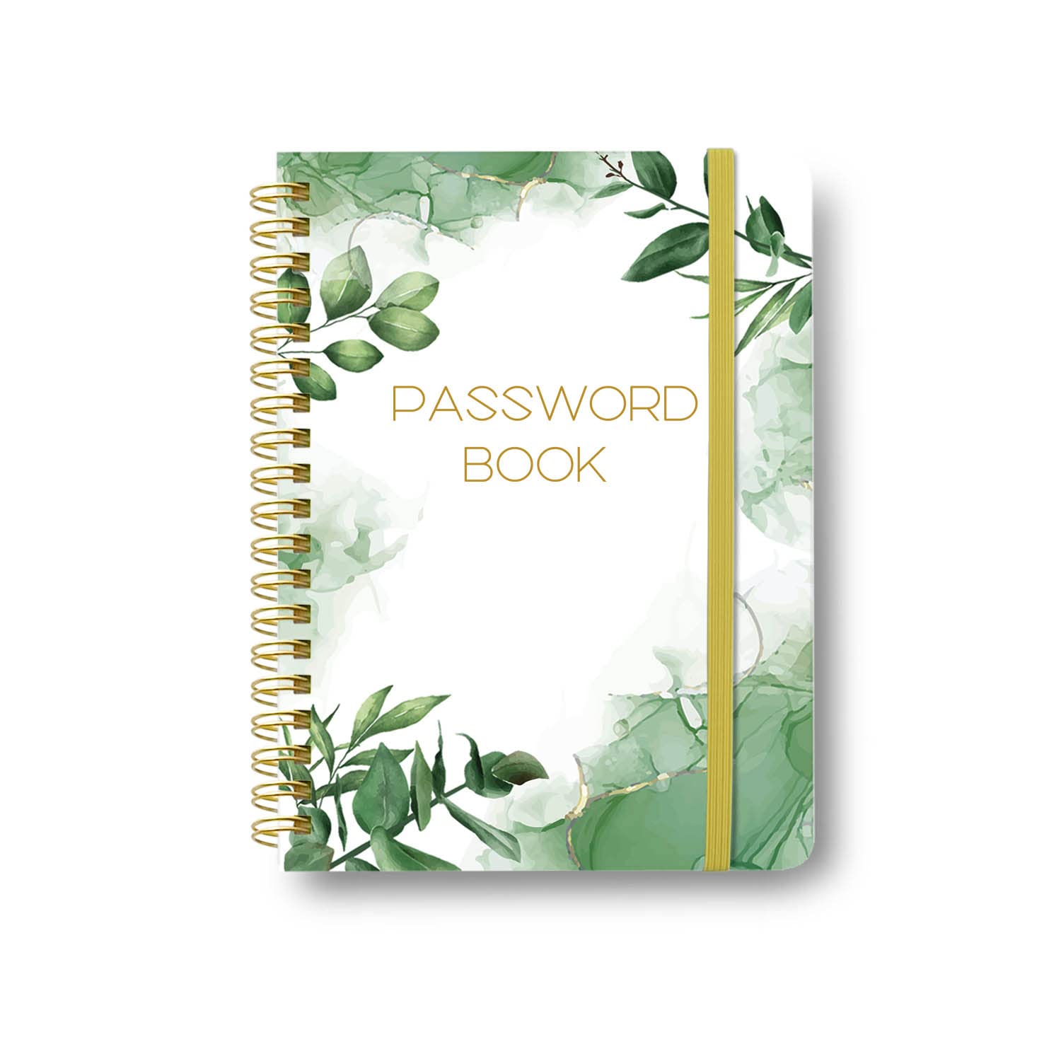 Tiankool Password Book With Alphabetical Tabs - Spiral Password Notebook For Internet & Computer Login, Recording Website, Usernames, Pas