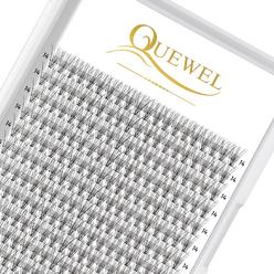 QUEWEL Cluster Lashes 240Pcs Individual Lashes 10D 0.10D Curl 14mm Knot-Free Lash Extensions Clusters Lashes Soft&Natural False
