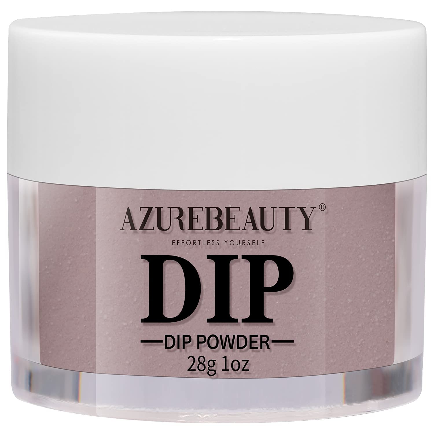AZUREBEAUTY Dip Powder Nude Brown Color, Nail Dipping Powder French Nail Art Starter Manicure Salon DIY at Home, Odor-Free and L
