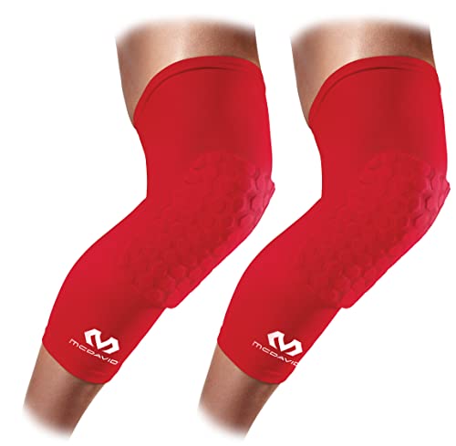 McDavid Knee Compression Sleeves: Mcdavid Hex Knee Pads Compression Leg Sleeve For Basketball, Volleyball, Weightlifting, And More - Pai