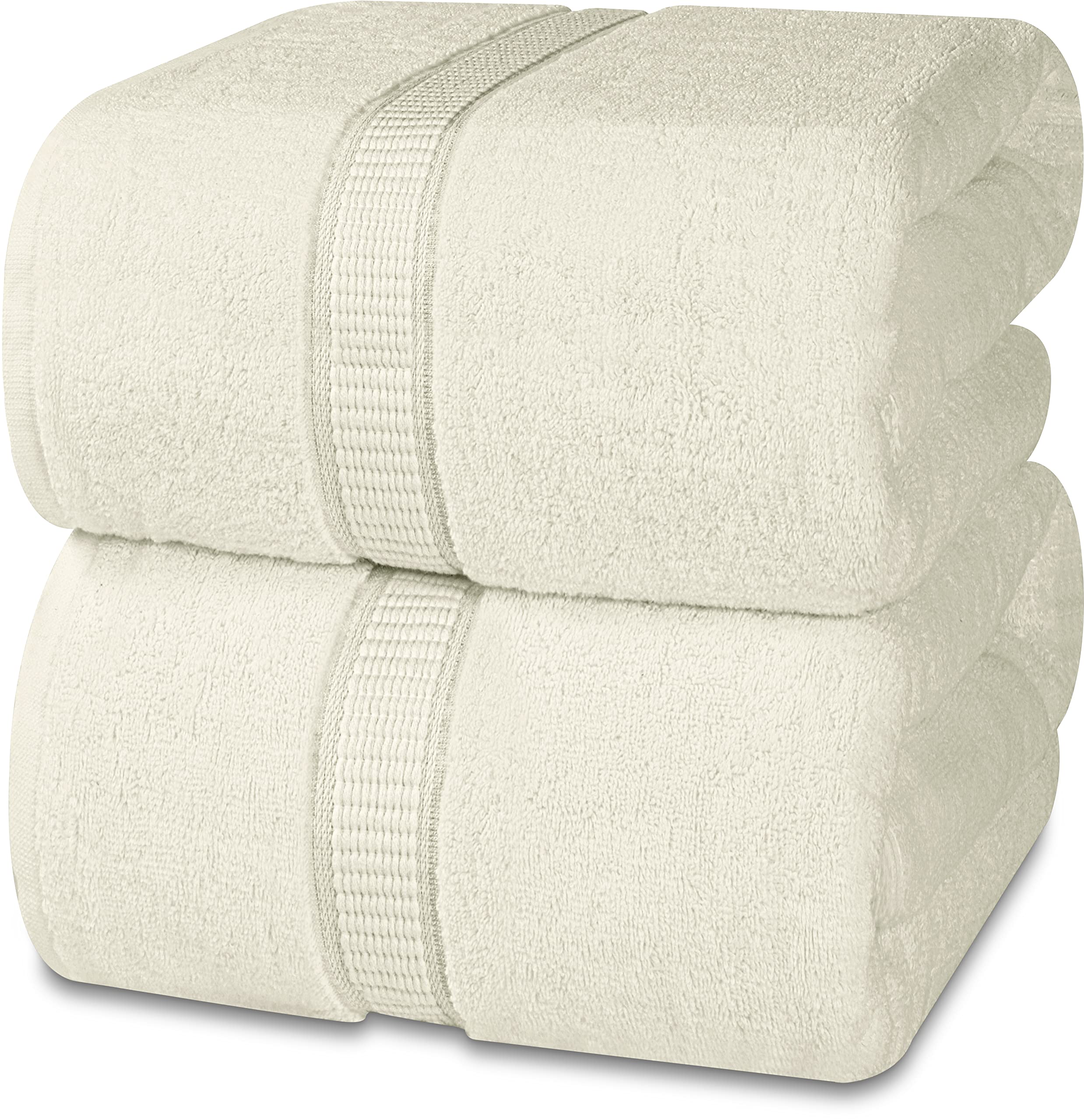Utopia Towels - Luxurious Jumbo Bath Sheet 2 Piece - 600 GSM 100% Ring Spun  Cotton Highly