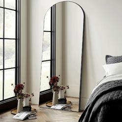 NeuType 71x32 Arched Full Length Mirror Large Arched Mirror Floor Mirror with Stand Large Bedroom Mirror Modern Arched Shape Wal