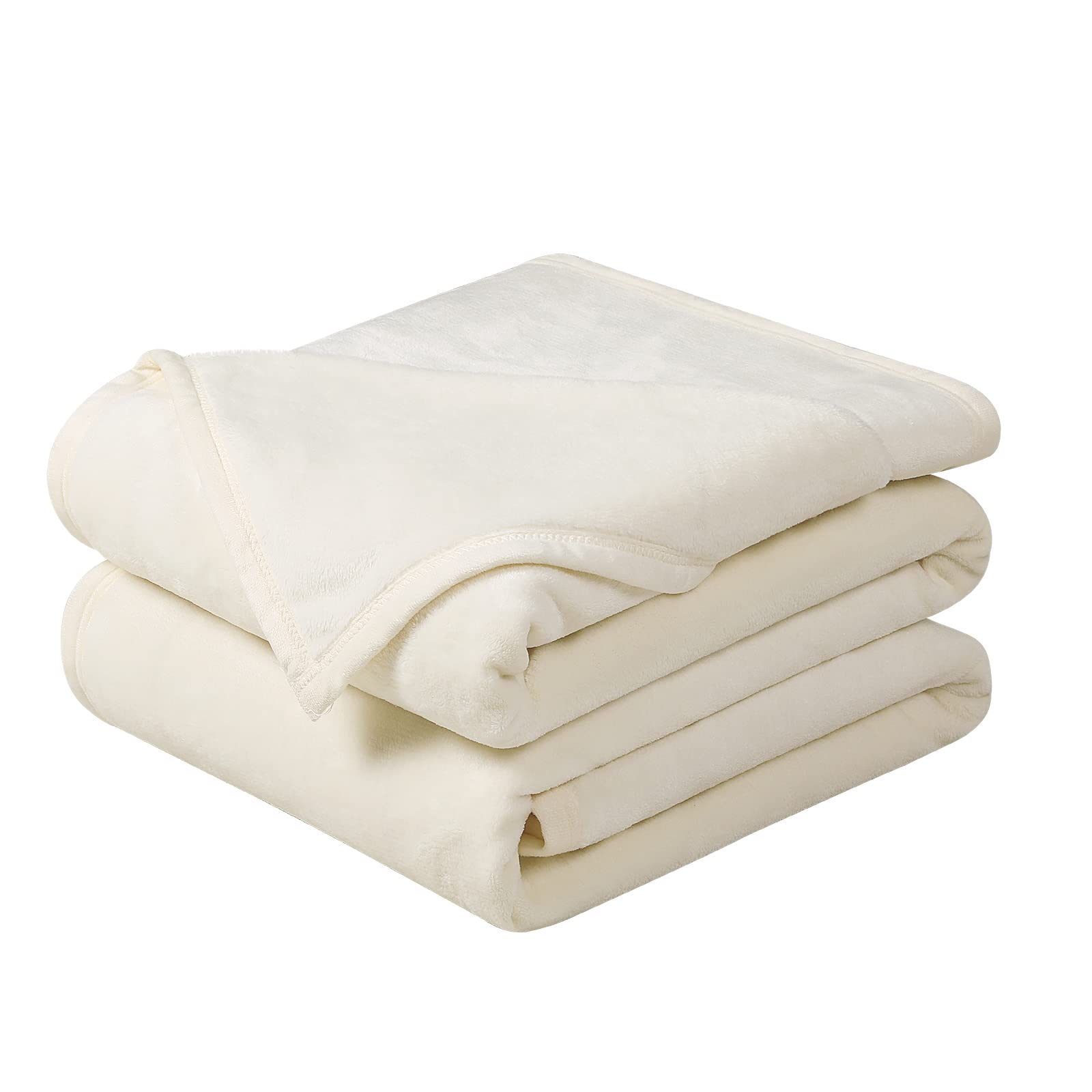 EASELAND Soft Twin Size Winter Blanket All Season Warm Fuzzy Microplush  Lightweight Thermal Fleece Blankets For Couch Bed Sofa,66X90 Inch