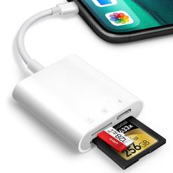 Oyuiasle Sd Card Reader For Iphone Ipad,Oyuiasle Trail Game Camera Sd Card Viewer,Cameras Sd Reader With Dual Slot For Microsdsd,Photogra