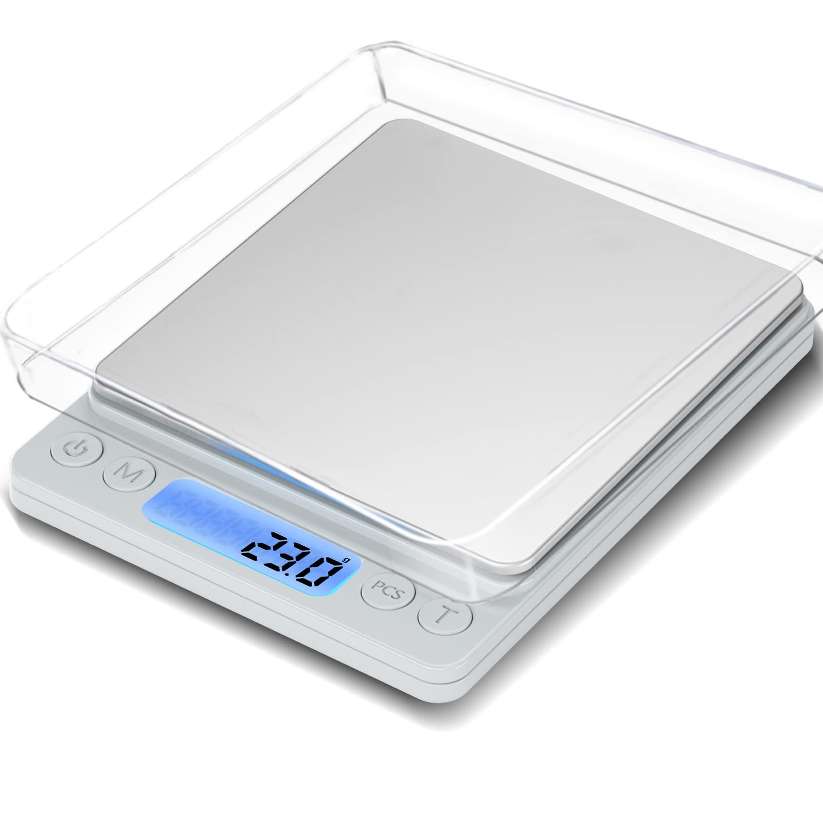 Yoncon Digital Food Scale for Food Ounces and Grams，YONCON 3000g/0.1g  Accuracy Multifunctional Kitchen