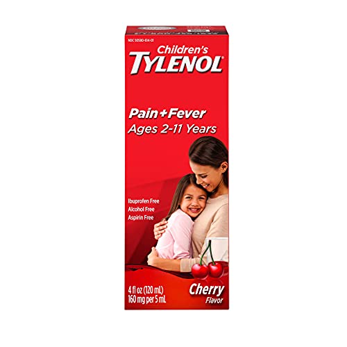 Tylenol Childrens Oral Suspension Medicine with Acetaminophen, Cherry, 4 Fl Oz