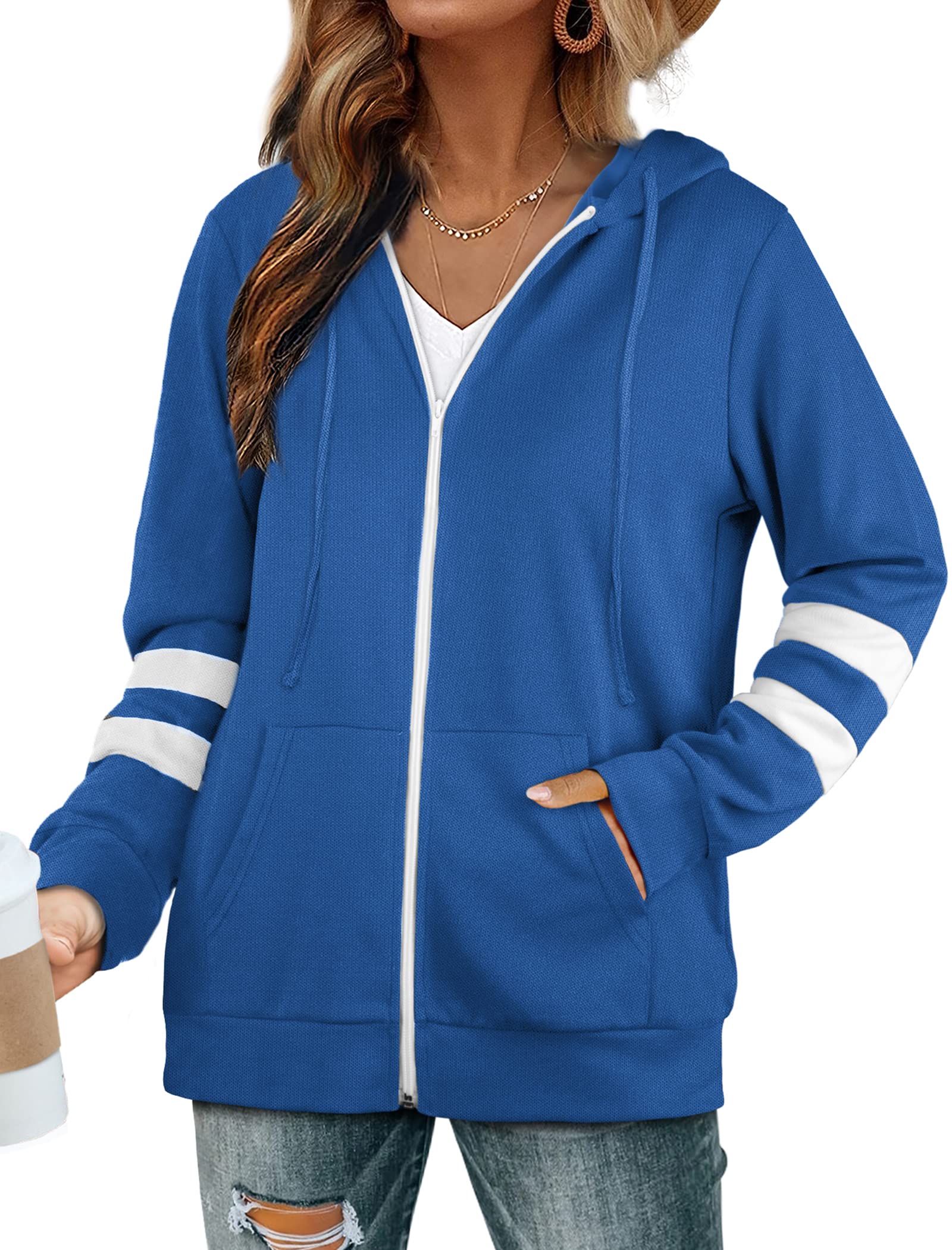 bright colored zip up hoodies