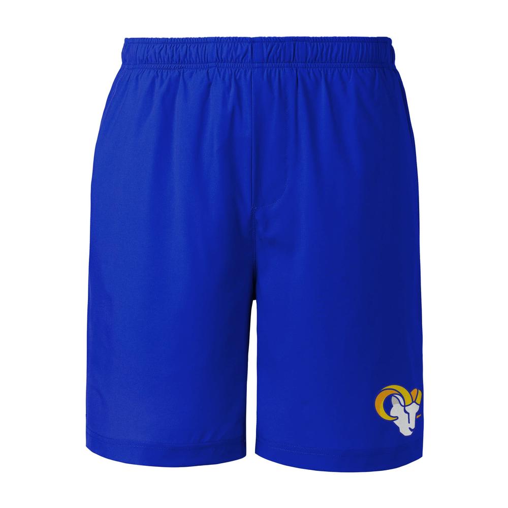 FOCO Los Angeles Rams NFL Mens Solid Woven Shorts - XL