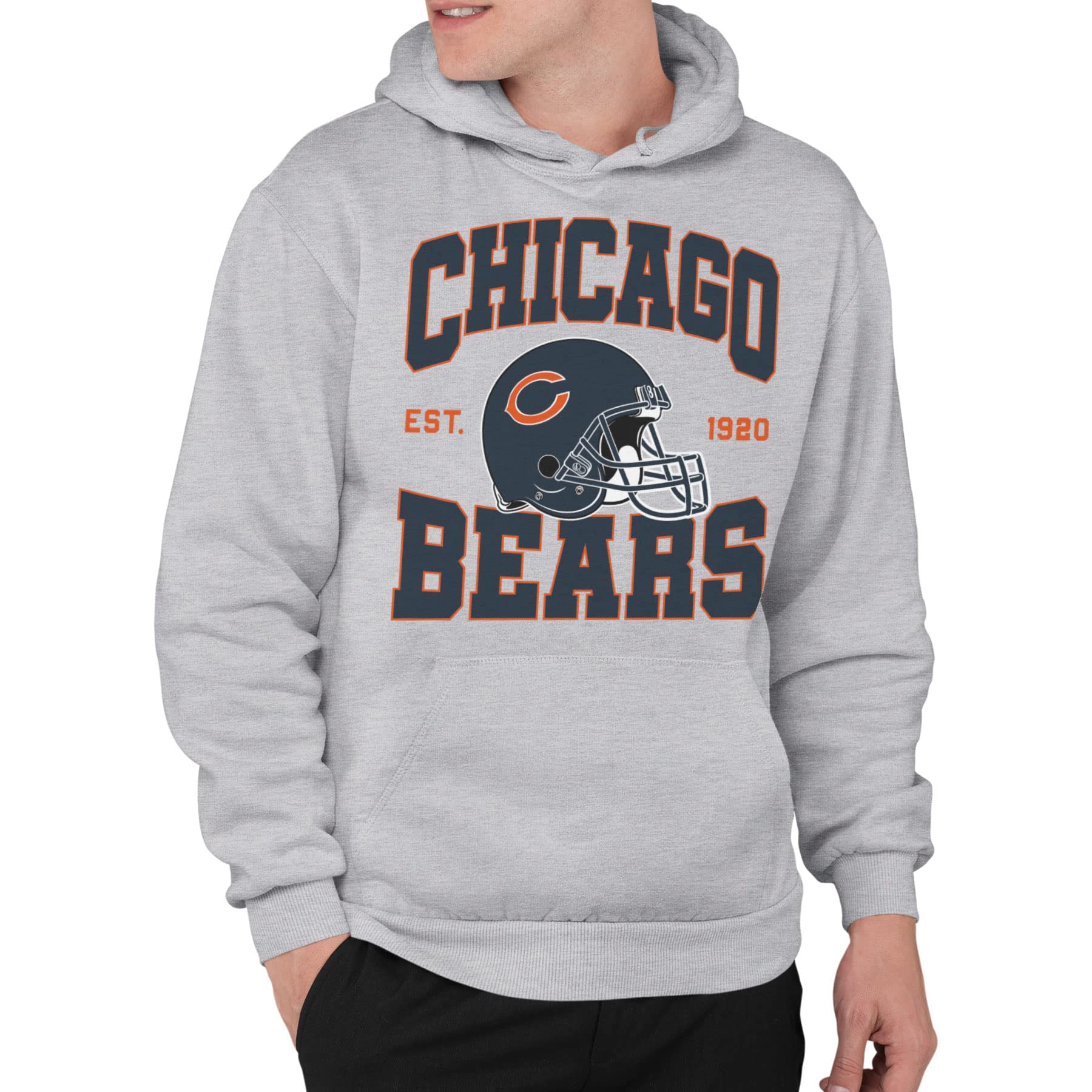 chicago bears hoodie grey