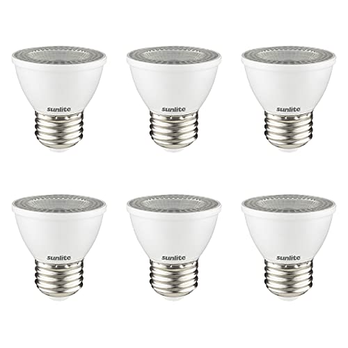 Sunlite 45163 LED PAR16 Short Neck Recessed Spotlight Bulb, 7 Watt, (60W Halogen Replacement), 550 Lumens, Medium (E26) Base, Di