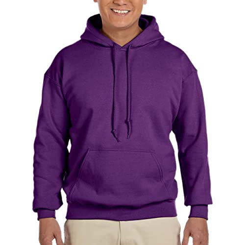 Gildan gildan Mens Fleece Hooded -Sweatshirt, Style g18500 Purple