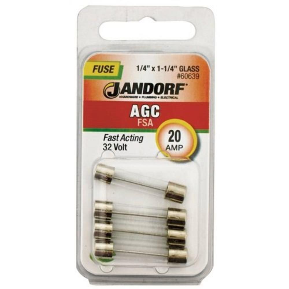 Jandorf Specialty Hardw Fuse Agc 20A Fast Acting 60639