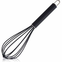 gorgin high temperature and easy to clean silicone whisk, stirrer, 10 inch, grip good grip design for Blending Whisking Beating