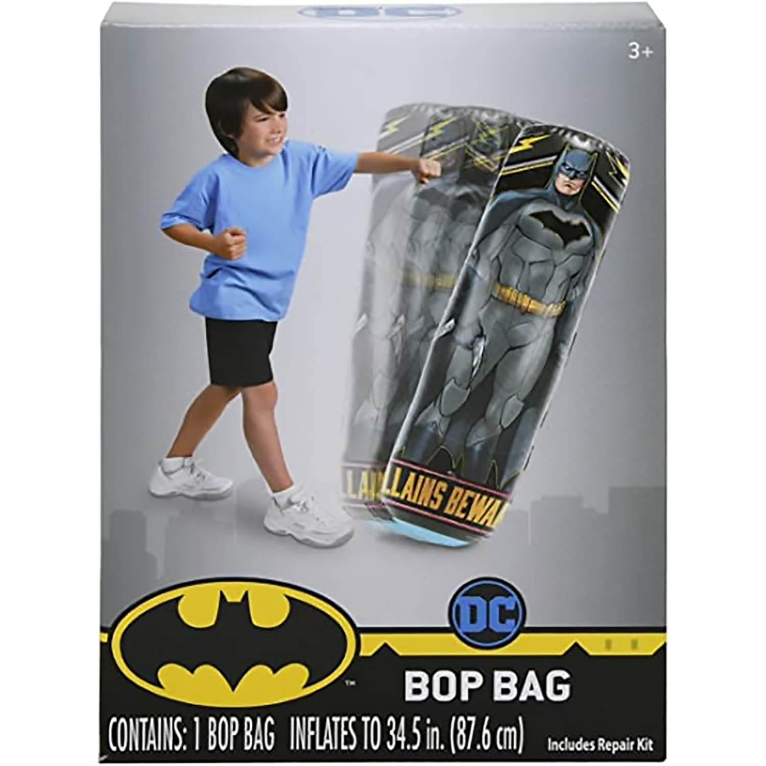 What Kids Want, Inc What Kids Want Batman Punching Bag for Kids - Freestanding Inflatable Boxing Bag Indoor and Outdoor Kids Bop Bag Toy for