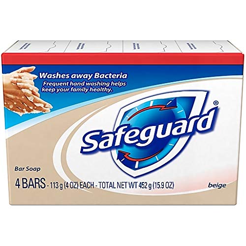 SAFEGUARD 8833 Antibacterial Bath Soap, Beige, 4oz Bar, 48/Carton