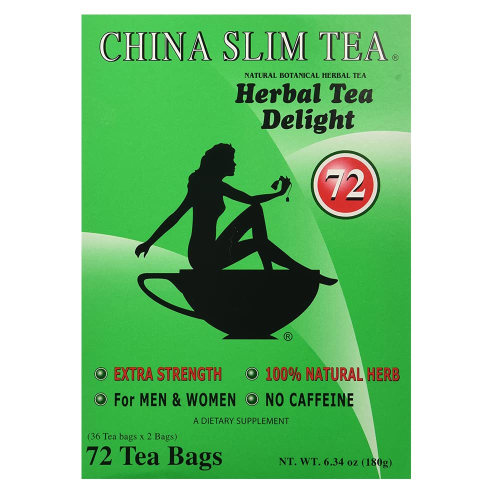 China Slim Dieter's Tea Delight, Large 6.34oz/180g, 72-Count Pack of 2