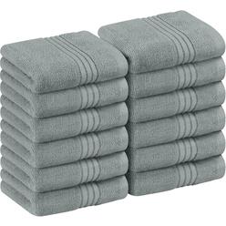Utopia Towels 12 Pack Premium Wash Cloths Set (12 x 12 Inches) 100% Cotton Ring Spun, Highly Absorbent and Soft Feel Washcloths 