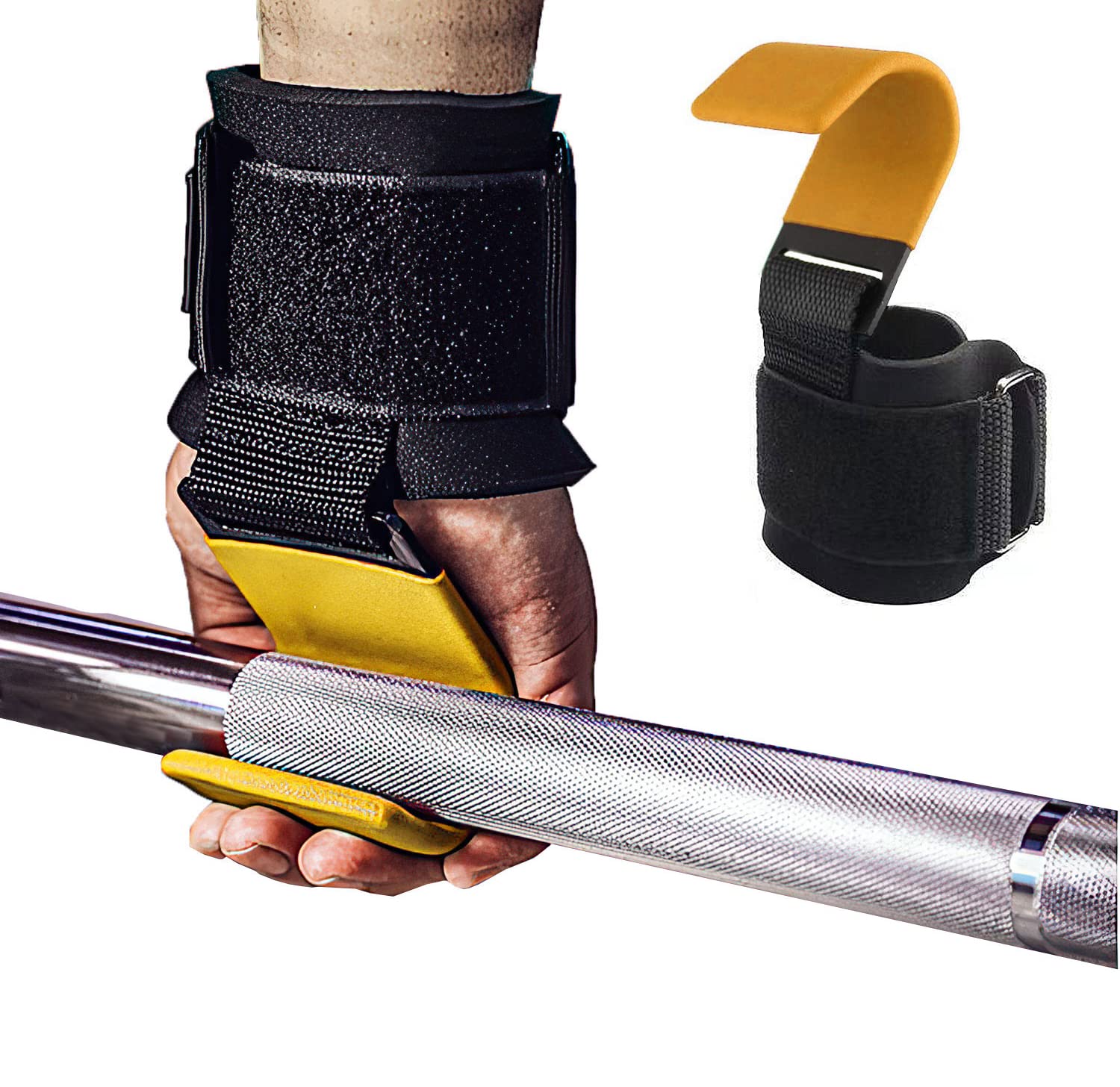 TAVIEW Weight Lifting Hooks Heavy Duty Lifting Wrist Straps for Pull