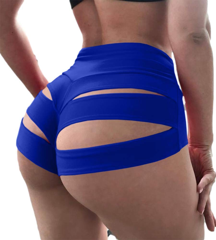 BZB Goods BZB Women's Yoga Shorts Cut Out Scrunch Booty Hot Pants