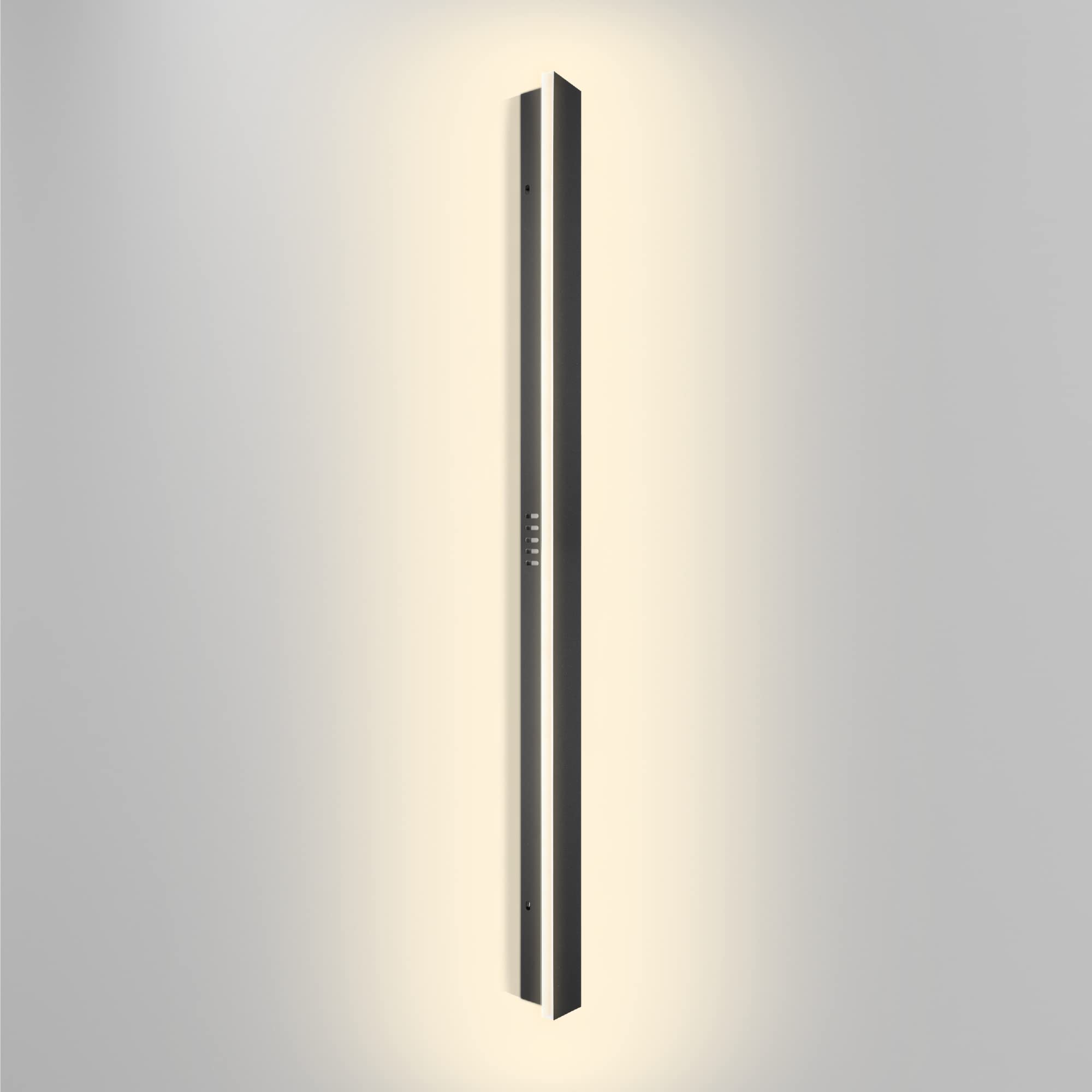 LEEKI - 40 Inches Outdoor Modern Outdoor Sconce Metallic Wall Light LED Rectangular Exterior Light Fixture - 30W 3000K -