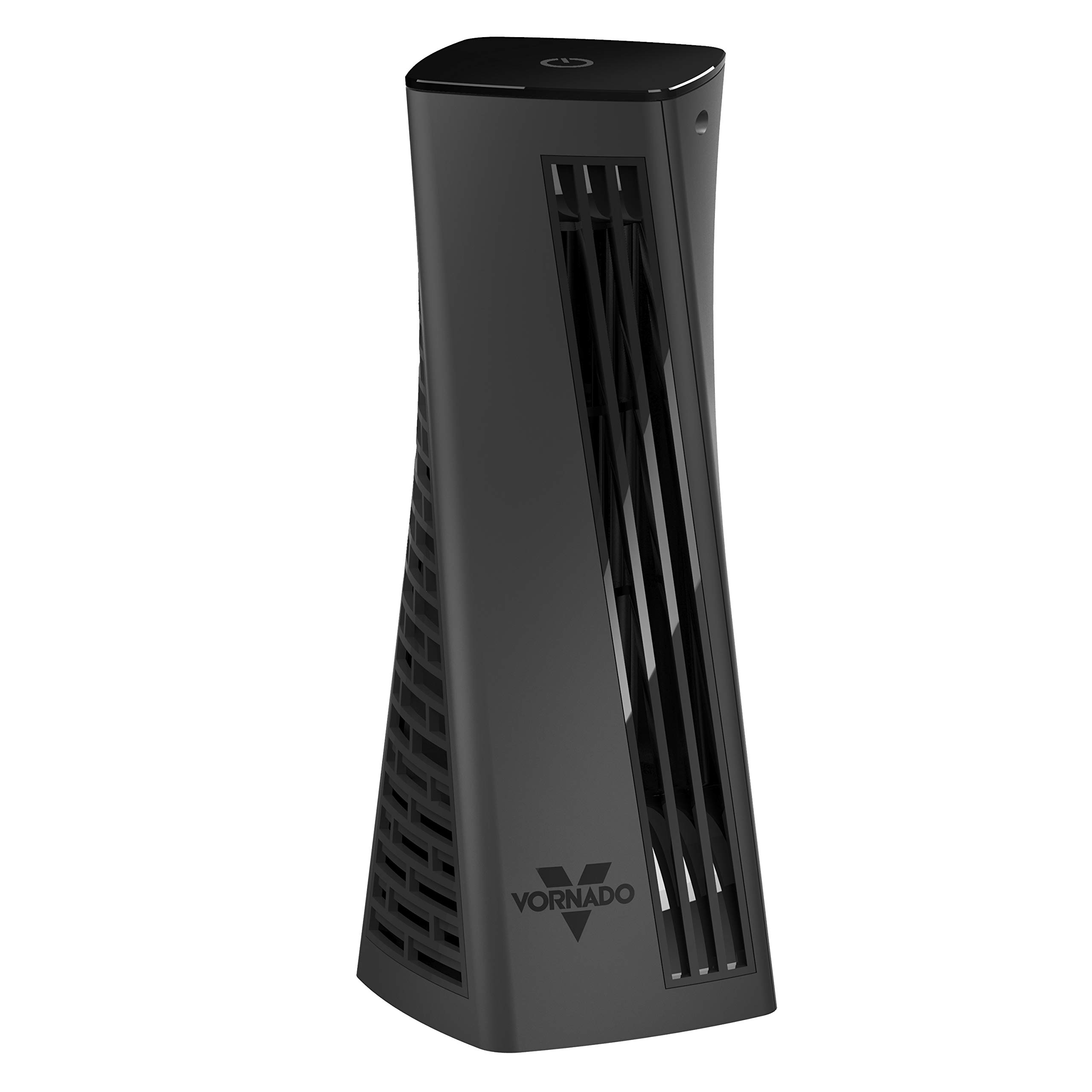 Vornado HELIX1 Personal Tower Fan with 3 Speed Settings, Touch controls, Small Footprint, Black