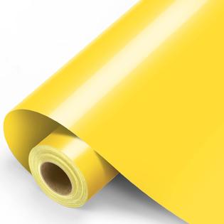 Sooez Yellow Permanent Vinyl - 12x11FT Yellow Adhesive Vinyl Roll for All  Cutting Machine, Permanent Outdoor Vinyl for Decor Sticker