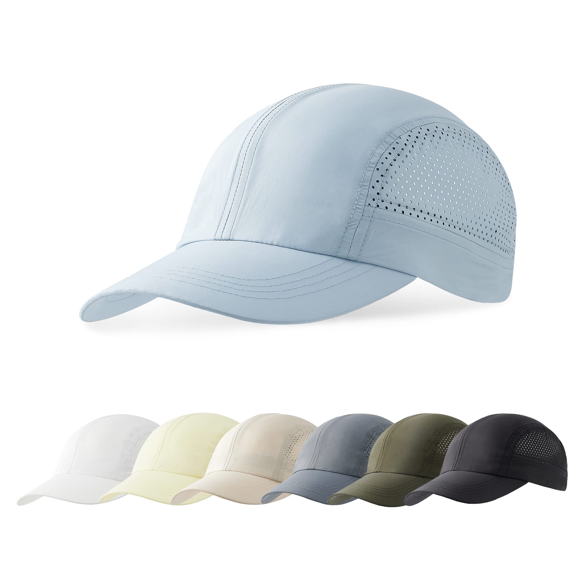 zowya cool Sun Hat Outdoor Sport cap Breathable Quick Drying Waterproof Unstructured Running climbing for Men Women Ligh
