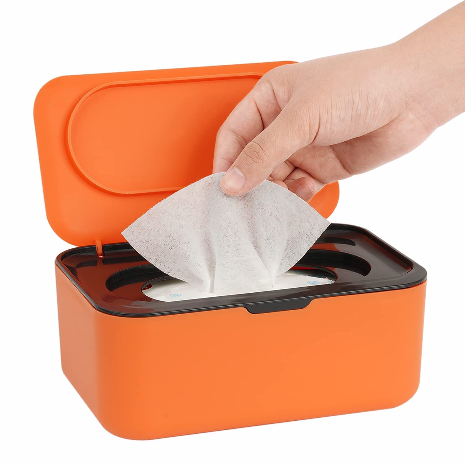 Seposeve Wipes Dispenser, Wipe Holder for Baby & Adult, Seposeve Refillable Wipe container, Keeps Wipes Fresh, One-Handed Operati