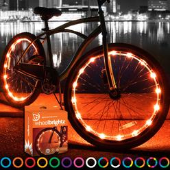 Brightz Bike Wheel Lights (2 Tire Lights) Orange by Wheel Halloween Bike Lights Halloween Bicycle Decorations Accessories Top Un