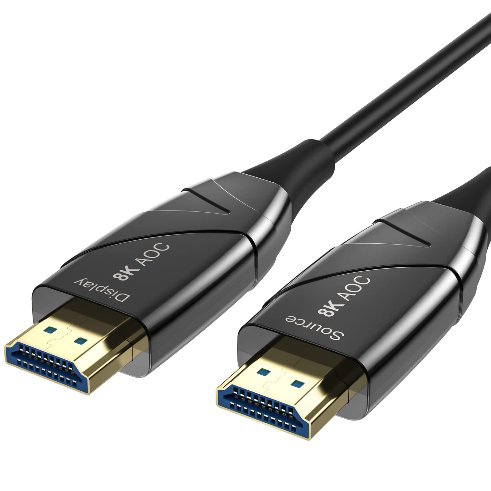 ATZEBE 8K Fiber HDMI cable 66ft, BIFALE (cL3 Rated) HDMI 2.1 Fiber Optic cable Support 8K@60Hz, 4K@120Hz, 48gbps, eARc compatib