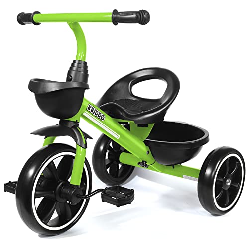 KRIDDO Kids Tricycles Age 18 Month to 4 Years, Toddler Kids Trike for 15 to 3 Year Old, gift Toddler Tricycles for 2 - 4