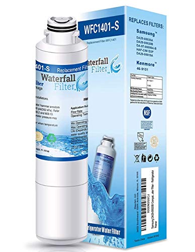 Waterfall Filter - Refrigerator Water Filter Comptaible with Samsung DA29-00020B , DA29-00020A, HAF-CIN/EXP, HAF-CIN, DA