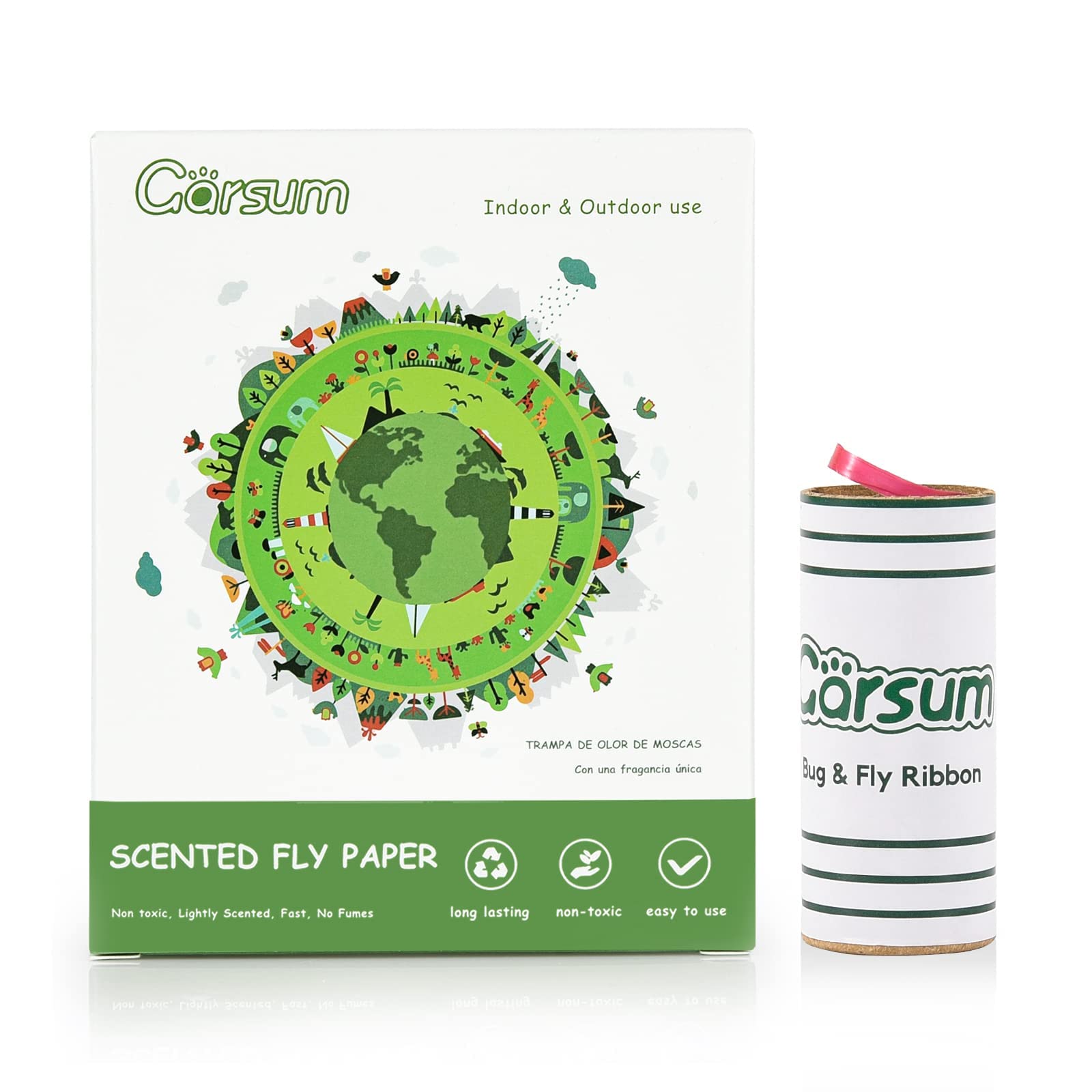 garsum Fruit Fly Traps for IndoorsOutdoors, Fly Strips Indoor Sticky