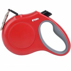 Fida Retractable Dog Leash, 16 ft Dog Walking Leash for Small and Medium Dogs up to 44lbs, 360A Tangle Free, Red