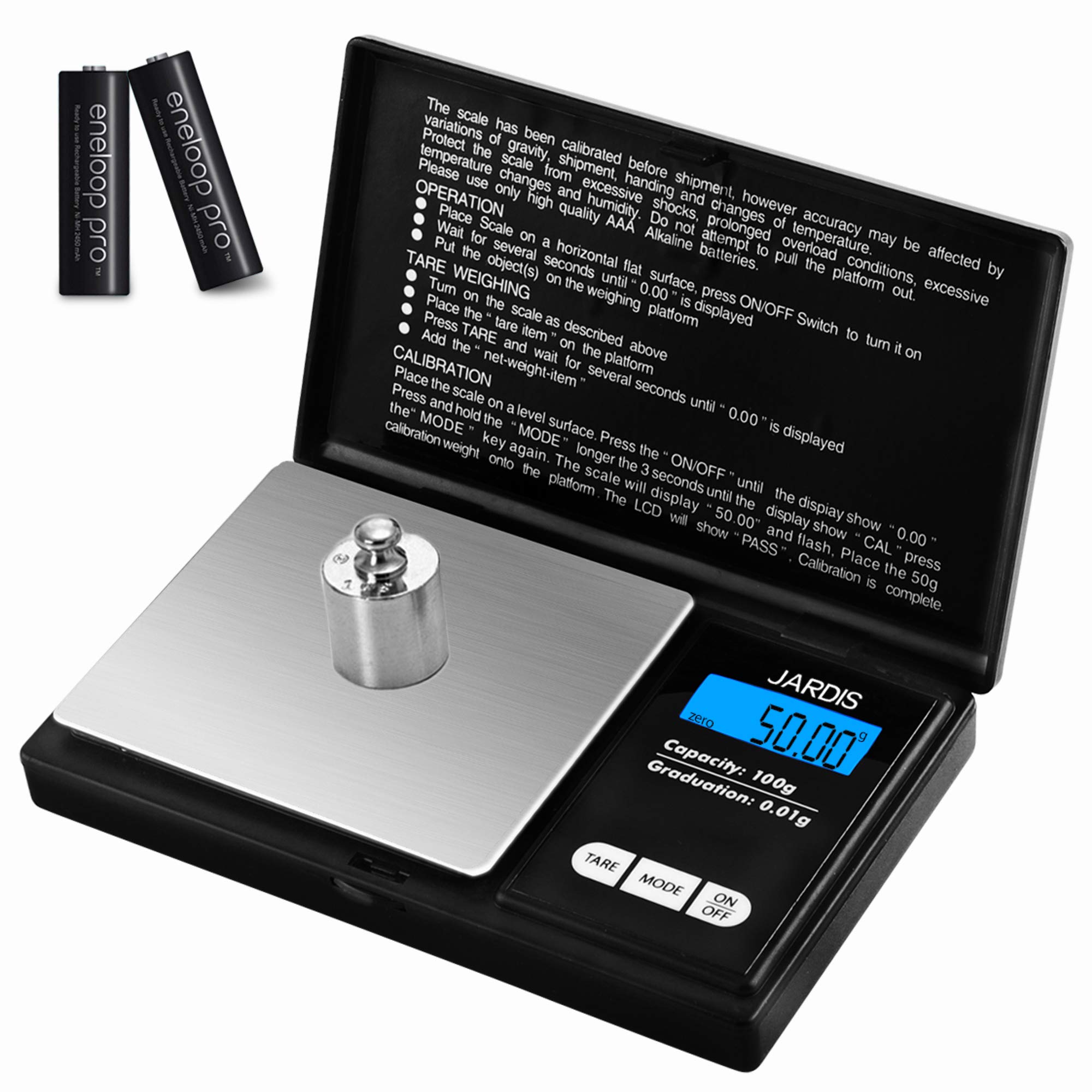 NoBrand Digital Scale Pocket Weight Scale, G/OZ/CT/OZT Quick Conversion,  LCD Back-Lit Display