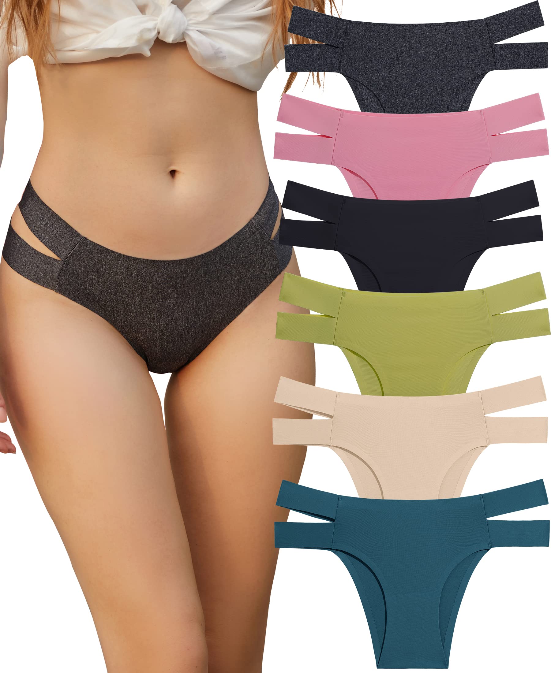 KNOWYOU Knowyou Seamless Underwear for Women Sexy Bikini Panties