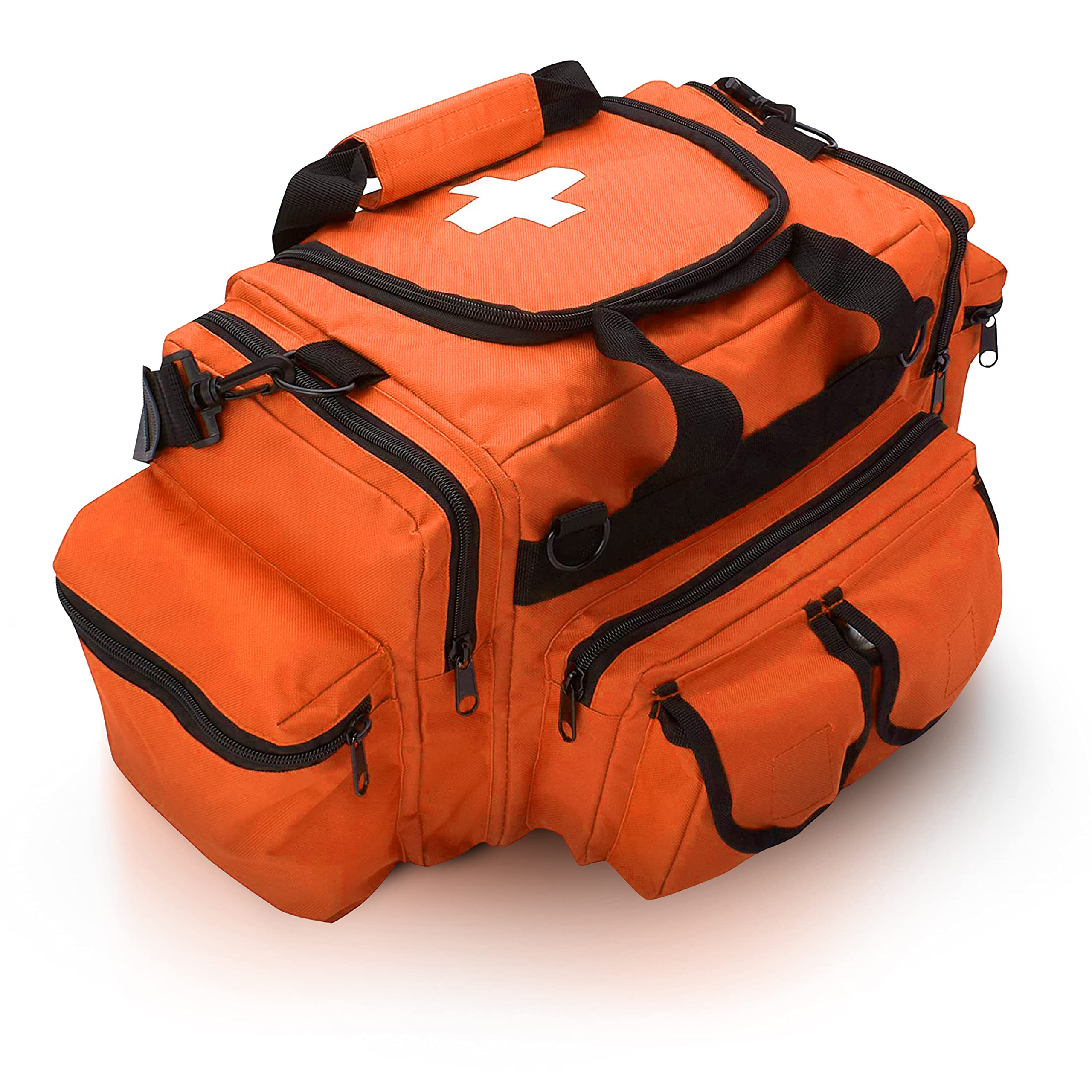 ASA TECHMED First Aid Responder EMS Emergency Medical Trauma Bag Deluxe, Orange