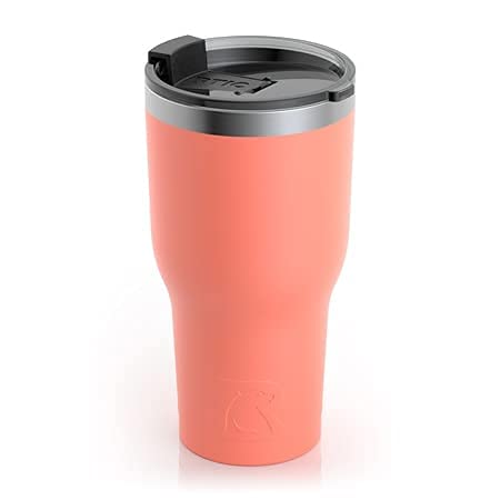 RTIC 30 oz Insulated Tumbler Stainless Steel Coffee Travel Mug with Lid, Spill Proof, Hot Beverage and Cold, Portable Thermal Cu