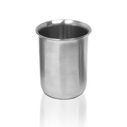 Edu-Labs Stainless Steel Beaker with Rim - Low-Form Beakers for Science - Industrial-Grade Chemistry Lab Equipment, High Heat To