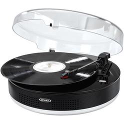 JENSEN JTA-455 3-Speed Stereo Turntable with Metal Tone Arm and Bluetooth Transmit