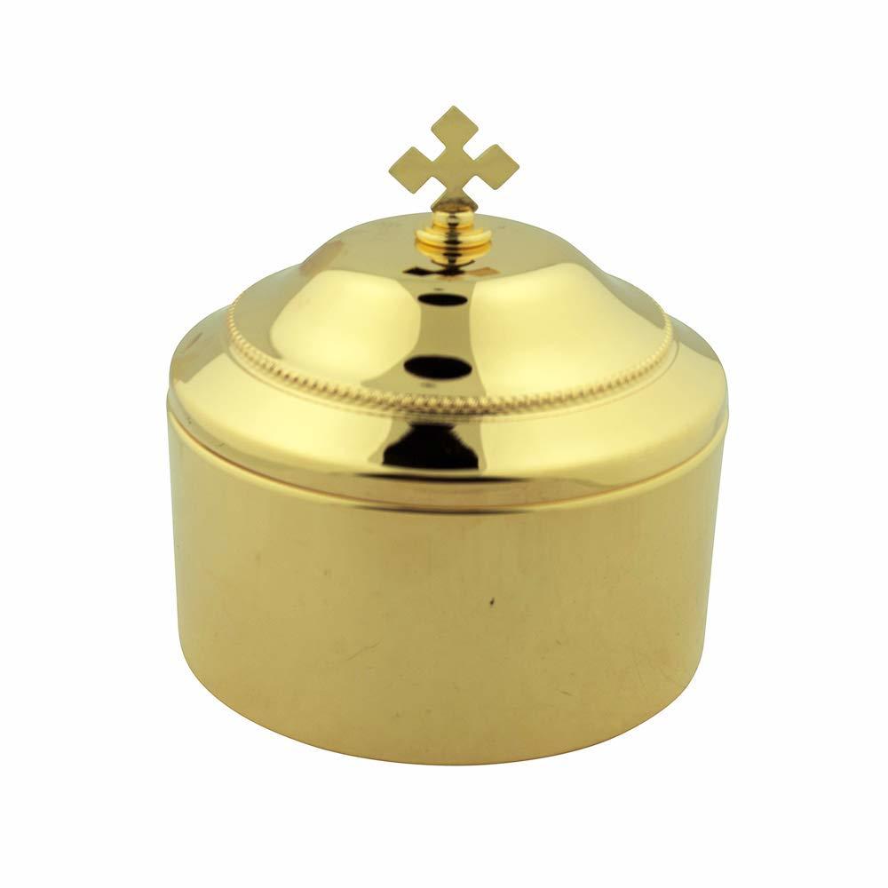 Casula Single Ciboria with Lid | Large Communion Host Container | Gold ...