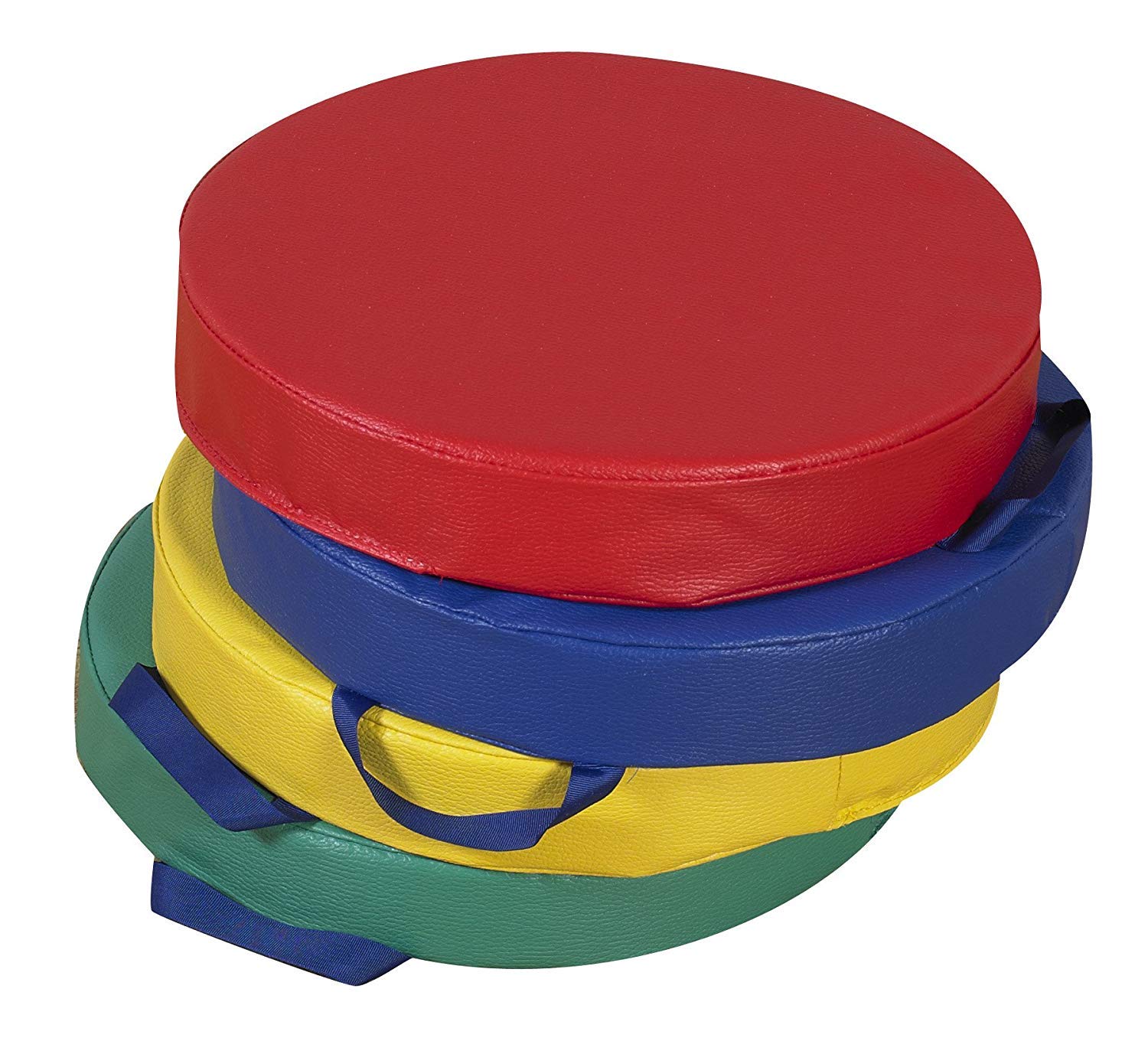 Children's Factory childrens Factory Round Floor cushions - Primary Set of 4