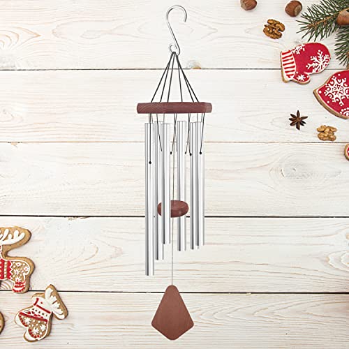 ASTARIN Memorial Wind Chimes for Outside, Wind Chime Outdoor Deep Tone, Sympathy Wind-Chime Personalized with 6 Tuned Tubes, Ele