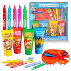 Beach Kids Paw Patrol Bath Set For Toddlers 1-3 - Bundle With Paw Patrol Adventure Bay Bath Toy, Crayola Finger Paint Assorted Colors  Chas