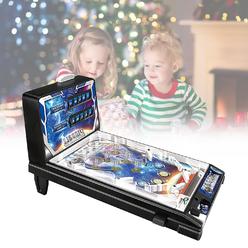 YOXALL Electronic games Tabletop Pinball Machine with Sounds and Light Effects classic Arcade Pinball Toy Parent-child Interacti