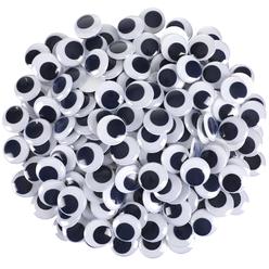 FEBSNOW 200 Pieces Wiggle Eyes, FEBSNOW Googly Eyes Self Adhesive Black White Plastic Googly Eyes Mixed Assorted Sizes Sticker Eyes for 