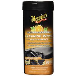 Meguiars citrus-Fresh cleaning Wipes for Interior and Exterior Surfaces - 30 Wipes